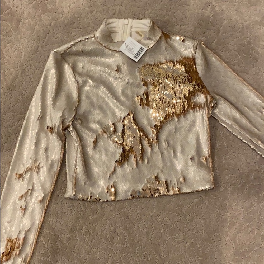 Urban Outfitters XS sequin top NWT